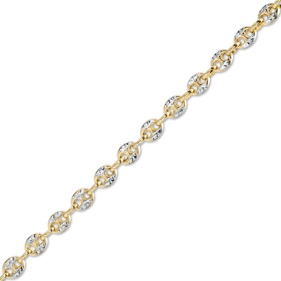 4.7mm Hollow Mariner Chain Two-Tone Bracelet in 10K Gold - 7.5"