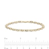 Thumbnail Image 3 of 4.7mm Hollow Mariner Chain Two-Tone Bracelet in 10K Gold - 7.5"