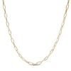 Thumbnail Image 1 of 080 Gauge Paper Clip Link Chain Necklace in 10K Semi-Solid Gold - 18"