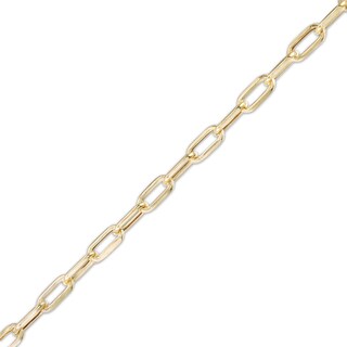080 Gauge Paper Clip Link Chain Necklace in 10K Semi-Solid Gold - 18"