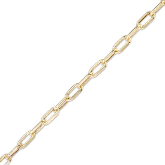 080 Gauge Paper Clip Link Chain Necklace in 10K Semi-Solid Gold - 18"