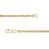 Thumbnail Image 3 of 050 Gauge Diamond-Cut Hollow Byzantine Chain Necklace in 10K Gold - 18"