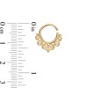 Thumbnail Image 1 of 018 Gauge 8mm Beaded Filigree Scroll Nose Ring in 10K Gold - 5/16"