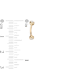Thumbnail Image 2 of 018 Gauge Cubic Zirconia 8mm Curved Barbell in 10K Gold - 5/16"