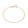 Thumbnail Image 0 of Made in Italy 024 Gauge Solid Herringbone Chain Anklet in 10K Gold