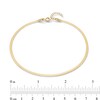 Thumbnail Image 3 of Made in Italy 024 Gauge Solid Herringbone Chain Anklet in 10K Gold