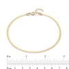 Thumbnail Image 2 of Made in Italy 024 Gauge Solid Herringbone Chain Anklet in 10K Gold