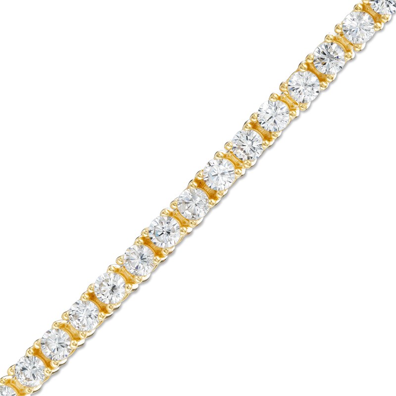 Main Image 1 of 3mm Cubic Zirconia Tennis Bracelet in 18K Gold Over Silver - 7.25&quot;
