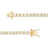 Thumbnail Image 2 of 3mm Cubic Zirconia Tennis Bracelet in 18K Gold Over Silver - 7.25&quot;