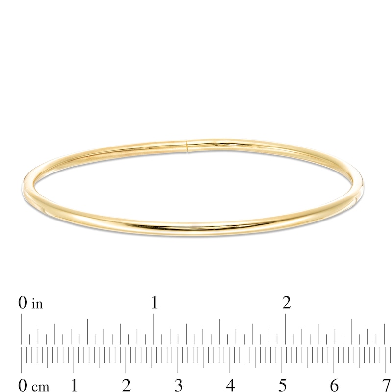 68.1mm Bangle in 18K Gold Over Silver - 7.25"