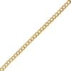 Thumbnail Image 1 of 100 Gauge Diamond-Cut Pavé Curb Chain Bracelet in 10K Solid Gold - 7.5"