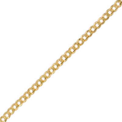 Gauge Diamond-Cut Pavé Curb Chain Bracelet in 10K Solid Gold