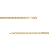 Thumbnail Image 2 of 100 Gauge Diamond-Cut Pavé Curb Chain Bracelet in 10K Solid Gold - 7.5"