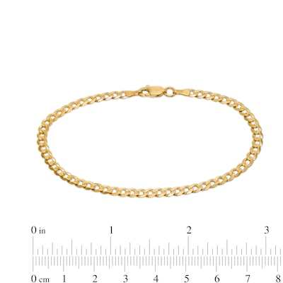 Gauge Diamond-Cut Pavé Curb Chain Bracelet in 10K Solid Gold