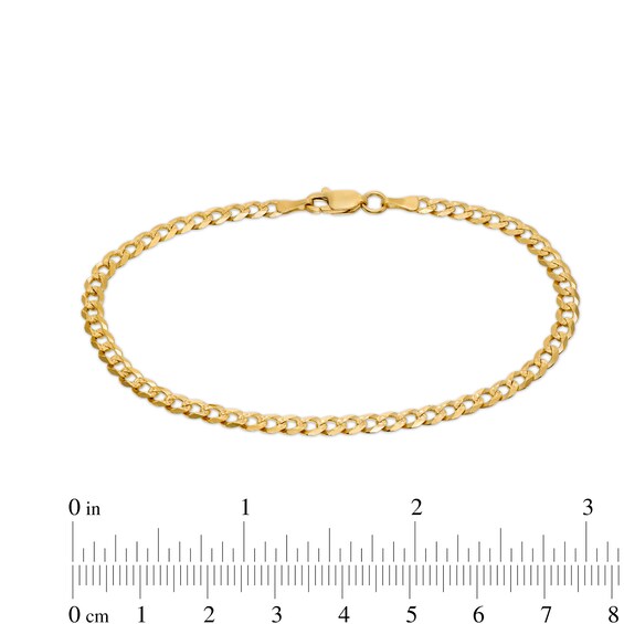 Gauge Diamond-Cut Pavé Curb Chain Bracelet in 10K Solid Gold