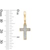 Thumbnail Image 2 of 1/6 CT. T.W. Diamond Cross Drop Earrings in 10K Gold
