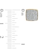 Thumbnail Image 2 of 1/4 CT. T.W. Cushion Composite Diamond Stud Earrings in 10K Gold