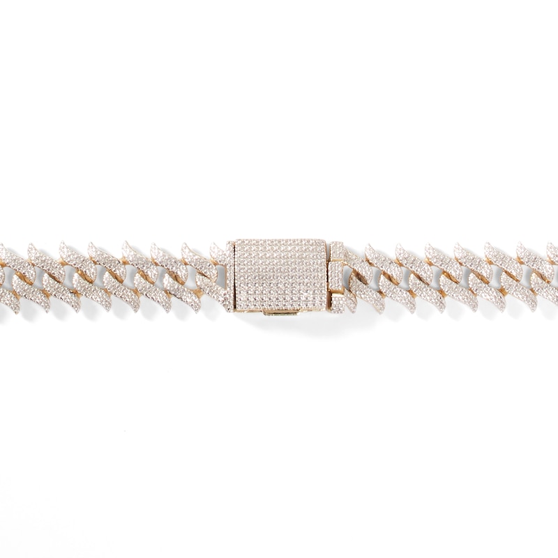 1 CT. T.W. Composite Diamond Spiked Necklace in Sterling Silver with 14K Gold Plate – 22"