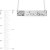 Thumbnail Image 4 of Engravable Print and Handwriting Bar Necklace in Sterling Silver (1 Image and Line)
