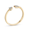 Diamond Accent Heart Arrow Wrap Ring in 10K Gold