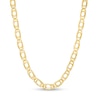 Thumbnail Image 1 of 080 Gauge Birdseye Curb Chain Necklace in 10K Hollow Gold - 18"