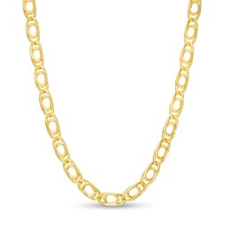 080 Gauge Birdseye Curb Chain Necklace in 10K Hollow Gold - 18&quot;