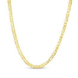 060 Gauge Solid Valentino Chain Necklace in 10K Gold - 18&quot;