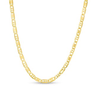 060 Gauge Solid Valentino Chain Necklace in 10K Gold - 18"