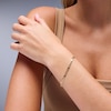 Thumbnail Image 2 of 080 Gauge Valentino Figaro Chain Bracelet in 10K Hollow Gold - 7.5"