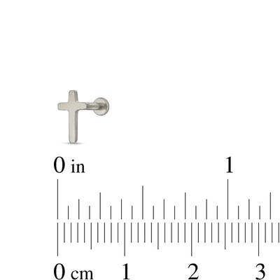 Titanium Cross Stud - 16G 5/16"