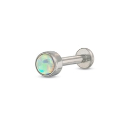 016 Gauge 3mm Opal Labret in Solid Titanium - 5/16&quot;