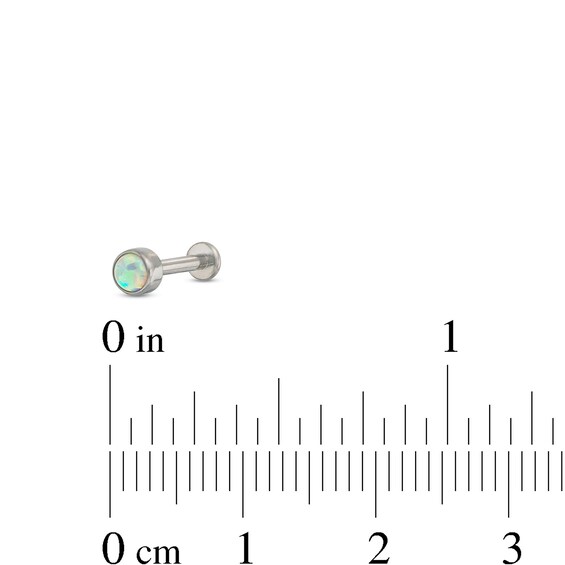 Titanium Opal Stud - 16G 5/16"