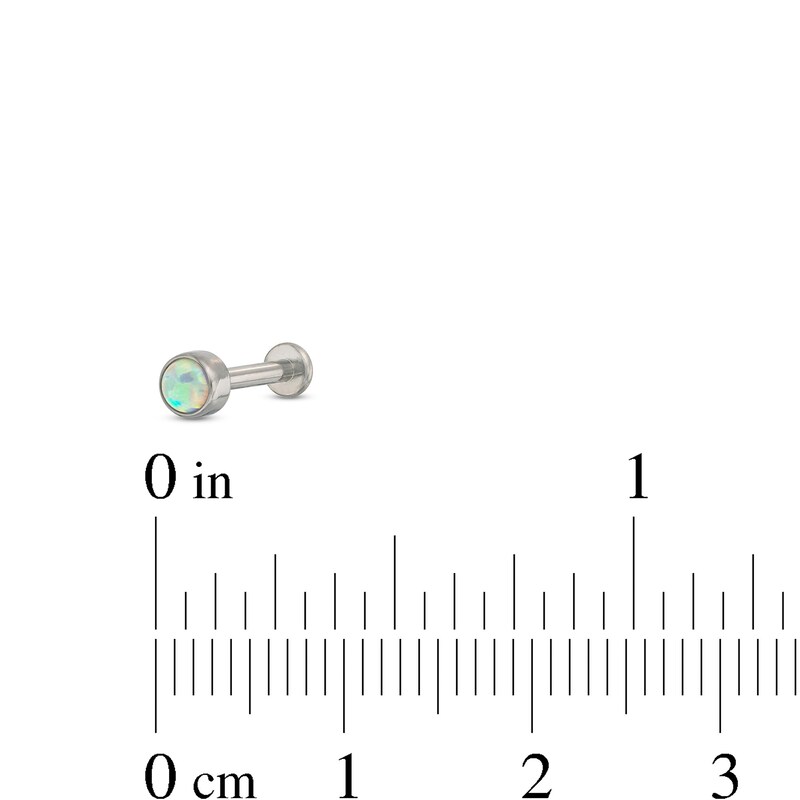 Titanium Opal Stud - 16G 5/16"