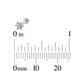 Thumbnail Image 3 of Titanium CZ Flower Stud - 16G 5/16"
