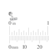 Thumbnail Image 3 of Titanium CZ Three Stone Bar Stud - 16G 5/16"