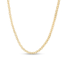030 Gauge Bismark Chain Necklace in 10K Hollow Gold - 18&quot;