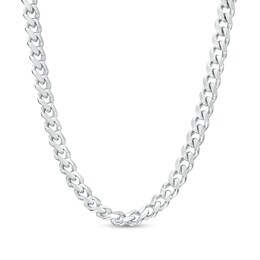 3.4mm Basic Curb Chain Necklace in Solid Sterling Silver - 20&quot;