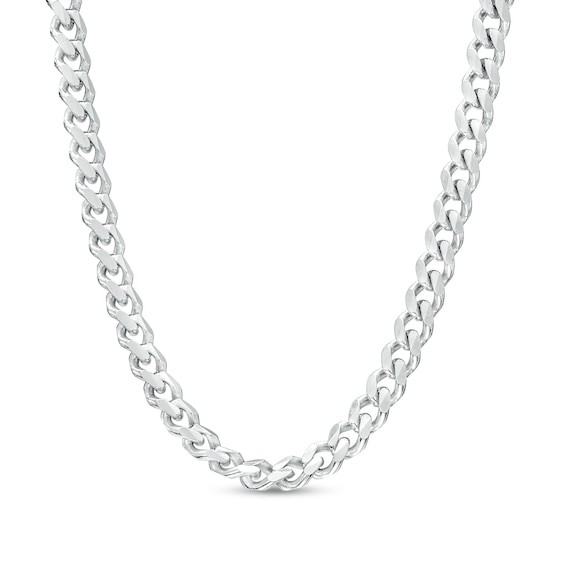 3.4mm Basic Curb Chain Necklace in Solid Sterling Silver - 20"