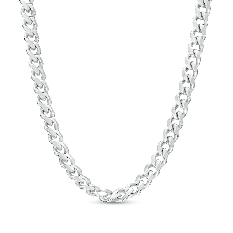 3.4mm Basic Curb Chain Necklace in Solid Sterling Silver - 20"