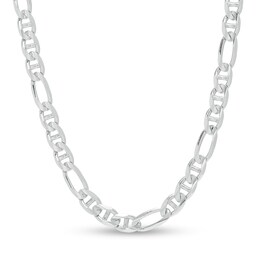 Made in Italy 150 Solid Figaro Chain Necklace in Sterling Silver - 20&quot;