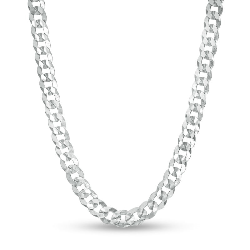 Made in Italy 120 Gauge Solid Curb Chain Necklace in Sterling Silver - 24"