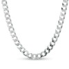 Thumbnail Image 1 of Made in Italy 200 Gauge Solid Curb Chain Necklace in Sterling Silver - 20"