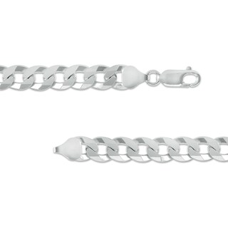 Made in Italy 200 Gauge Solid Curb Chain Necklace in Sterling Silver - 20"