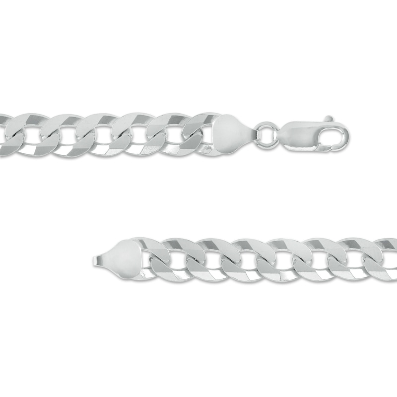Main Image 2 of Made in Italy 200 Gauge Solid Curb Chain Necklace in Sterling Silver - 20"