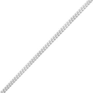 2.75mm Cuban Chain Anklet in Solid Sterling Silver - 9" + 1"