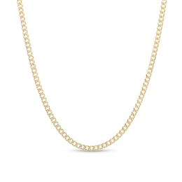 2.8mm Miami Cuban Chain Necklace in 10K Semi-Solid Gold - 22&quot;