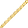 Thumbnail Image 1 of Made in Italy 5.2mm Reversible Chain Bracelet in 10K Hollow Gold - 7.5"