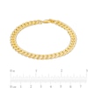 Thumbnail Image 1 of Made in Italy 5.2mm Reversible Chain Bracelet in 10K Hollow Gold - 7.5"