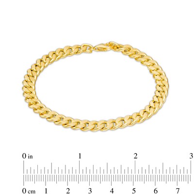 Made in Italy 5.2mm Reversible Chain Bracelet in 10K Hollow Gold - 7.5"