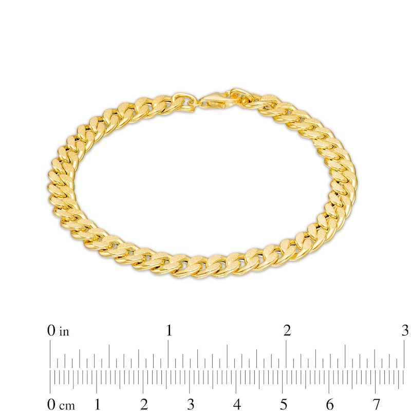 Made in Italy 5.2mm Reversible Chain Bracelet in 10K Hollow Gold - 7.5"